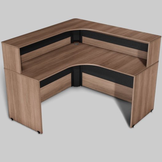 Balcão em L pé painel 