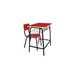 Conjunto Escolar  Composto por 1 carteira e 1 Cadeira Confeccionada em MDF
